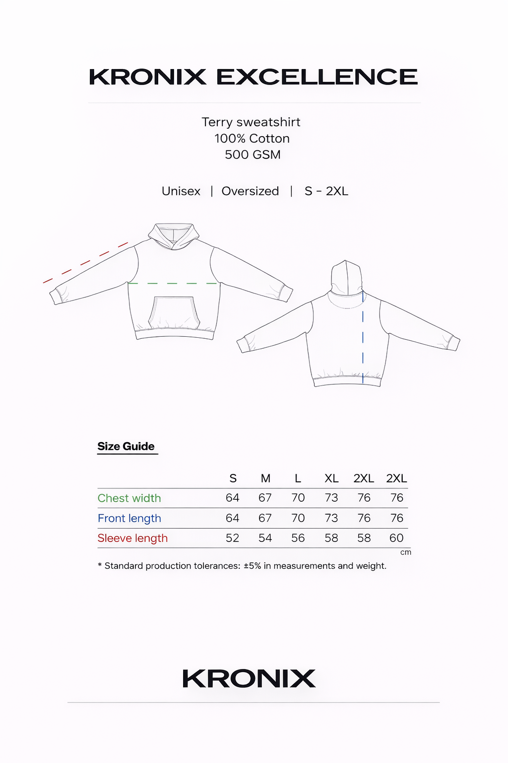 Volumen Escultórico. Gracias a la densidad de su tejido de 500 gsm, la sudadera Excellence lleva el fit oversized a otro nivel. La tela no cuelga simplemente; cae con autoridad, creando una silueta amplia y definida en hombros y mangas que se mantiene intacta durante todo el día. La capucha forrada añade un volumen extra al cuello, completando un perfil limpio y poderoso, rematado con puños en canalé 1x1 de alta resistencia.